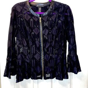 INC Jacket with vegan leather trim